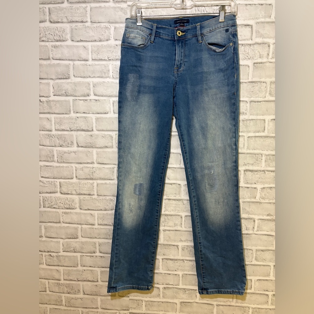 Tommy Hilfiger Classic Blue Straight Jeans, size 8